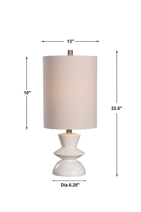 Stevens One Light Buffet Lamp Brushed Nickel-Lamps-Uttermost-Lighting Design Store