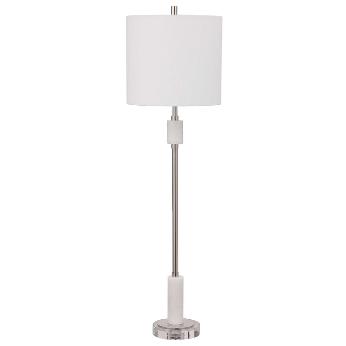 Sussex One Light Buffet Lamp Polished Nickel-Lamps-Uttermost-Lighting Design Store