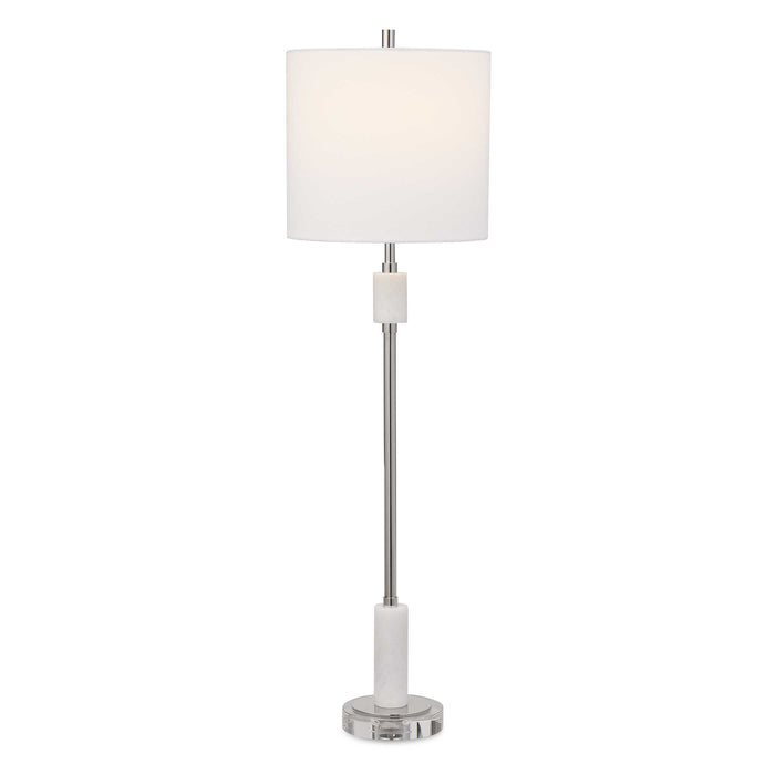 Sussex One Light Buffet Lamp Polished Nickel-Lamps-Uttermost-Lighting Design Store