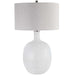 Whiteout One Light Table Lamp Brushed Nickel-Lamps-Uttermost-Lighting Design Store