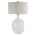 Whiteout One Light Table Lamp Brushed Nickel-Lamps-Uttermost-Lighting Design Store