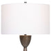 Waller One Light Table Lamp Brushed Nickel-Lamps-Uttermost-Lighting Design Store