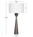 Waller One Light Table Lamp Brushed Nickel-Lamps-Uttermost-Lighting Design Store