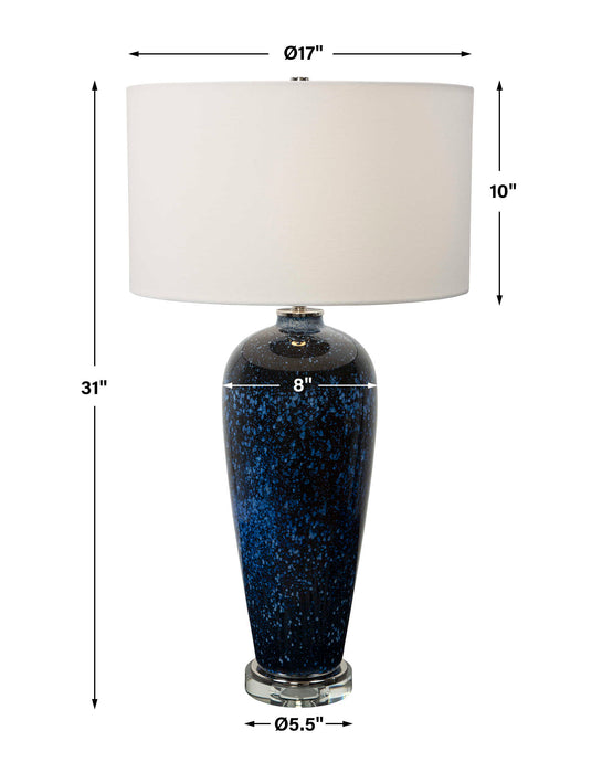 Stargazer One Light Table Lamp Polished Nickel-Lamps-Uttermost-Lighting Design Store