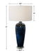 Stargazer One Light Table Lamp Polished Nickel-Lamps-Uttermost-Lighting Design Store