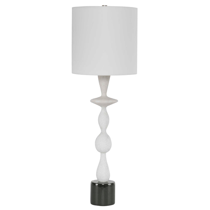 Inverse One Light Table Lamp Black And White-Lamps-Uttermost-Lighting Design Store