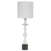 Inverse One Light Table Lamp Black And White-Lamps-Uttermost-Lighting Design Store