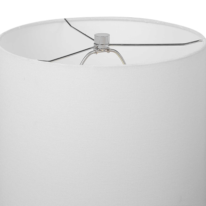 Inverse One Light Table Lamp Black And White-Lamps-Uttermost-Lighting Design Store