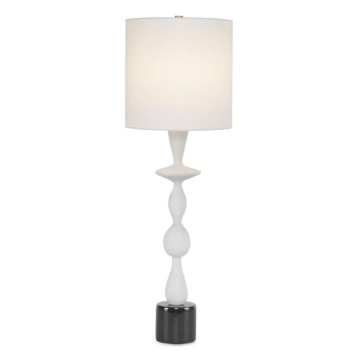 Inverse One Light Table Lamp Black And White-Lamps-Uttermost-Lighting Design Store