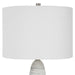 Levadia One Light Table Lamp Brushed Nickel-Lamps-Uttermost-Lighting Design Store