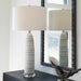 Levadia One Light Table Lamp Brushed Nickel-Lamps-Uttermost-Lighting Design Store