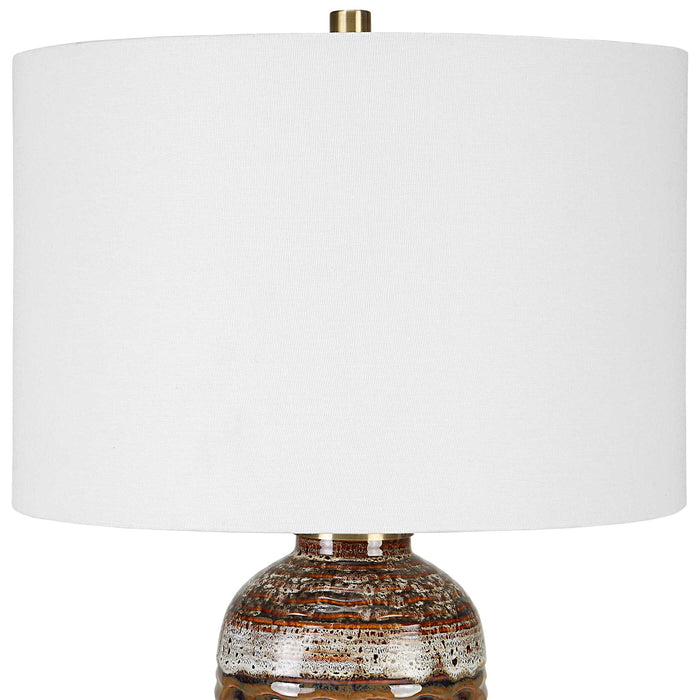 Roan One Light Table Lamp Antique Brass-Lamps-Uttermost-Lighting Design Store