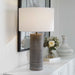 Monolith One Light Table Lamp Antique Brass-Lamps-Uttermost-Lighting Design Store