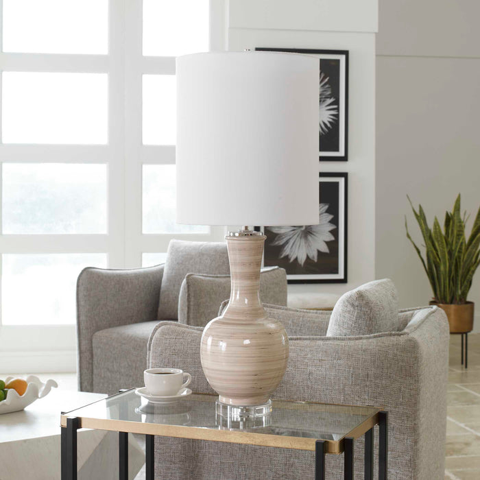 Chalice One Light Table Lamp Polished Nickel-Lamps-Uttermost-Lighting Design Store