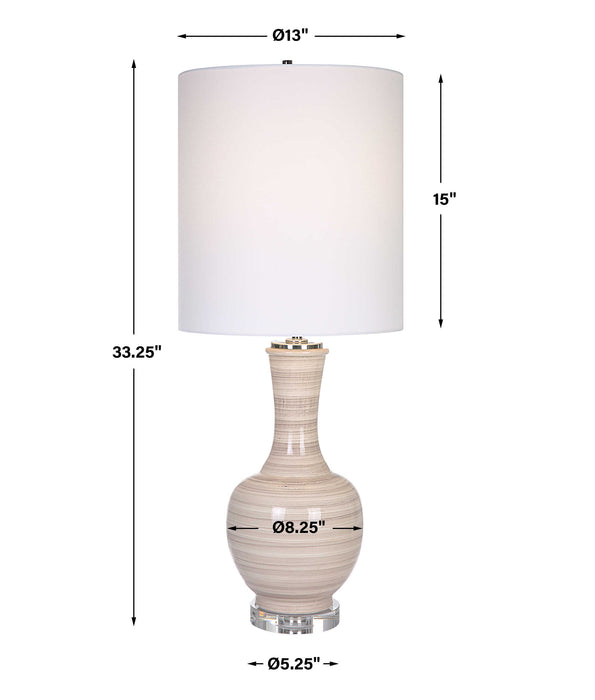 Chalice One Light Table Lamp Polished Nickel-Lamps-Uttermost-Lighting Design Store