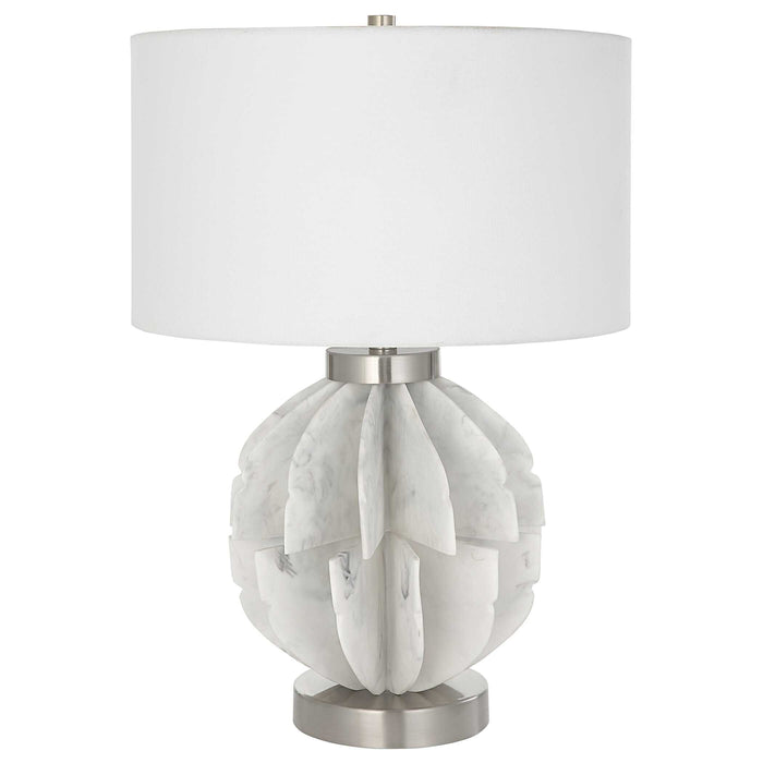 Repetition One Light Table Lamp Brushed Nickel-Lamps-Uttermost-Lighting Design Store