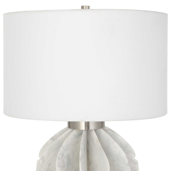 Repetition One Light Table Lamp Brushed Nickel-Lamps-Uttermost-Lighting Design Store