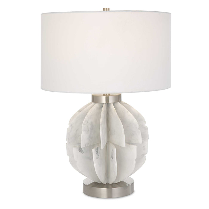 Repetition One Light Table Lamp Brushed Nickel-Lamps-Uttermost-Lighting Design Store