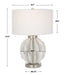 Repetition One Light Table Lamp Brushed Nickel-Lamps-Uttermost-Lighting Design Store