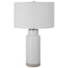 Albany One Light Table Lamp Brushed Nickel-Lamps-Uttermost-Lighting Design Store