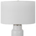 Albany One Light Table Lamp Brushed Nickel-Lamps-Uttermost-Lighting Design Store