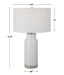 Albany One Light Table Lamp Brushed Nickel-Lamps-Uttermost-Lighting Design Store