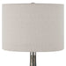 Contour One Light Table Lamp Brushed Nickel-Lamps-Uttermost-Lighting Design Store