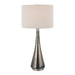 Contour One Light Table Lamp Brushed Nickel-Lamps-Uttermost-Lighting Design Store
