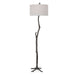 Spruce One Light Floor Lamp Distressed Rustic Black-Lamps-Uttermost-Lighting Design Store