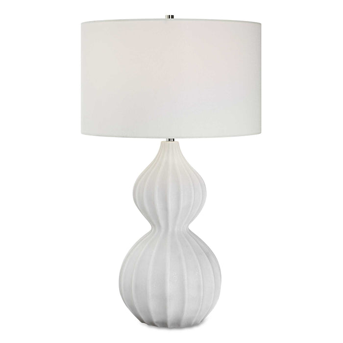 Antoinette One Light Table Lamp Polished Nickel-Lamps-Uttermost-Lighting Design Store