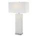 Pillar One Light Table Lamp Brushed Nickel-Lamps-Uttermost-Lighting Design Store