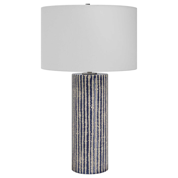 Havana One Light Table Lamp Brushed Nickel-Lamps-Uttermost-Lighting Design Store