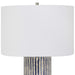 Havana One Light Table Lamp Brushed Nickel-Lamps-Uttermost-Lighting Design Store