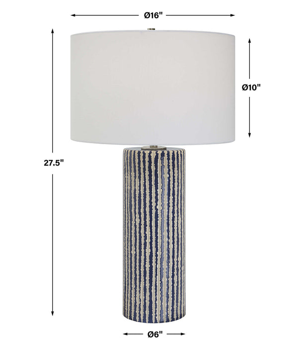 Havana One Light Table Lamp Brushed Nickel-Lamps-Uttermost-Lighting Design Store