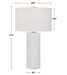 Patchwork One Light Table Lamp Brushed Nickel-Lamps-Uttermost-Lighting Design Store