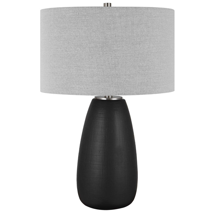Twilight One Light Table Lamp Brushed Nickel-Lamps-Uttermost-Lighting Design Store