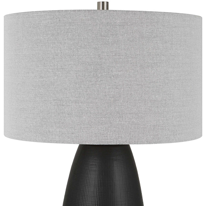 Twilight One Light Table Lamp Brushed Nickel-Lamps-Uttermost-Lighting Design Store