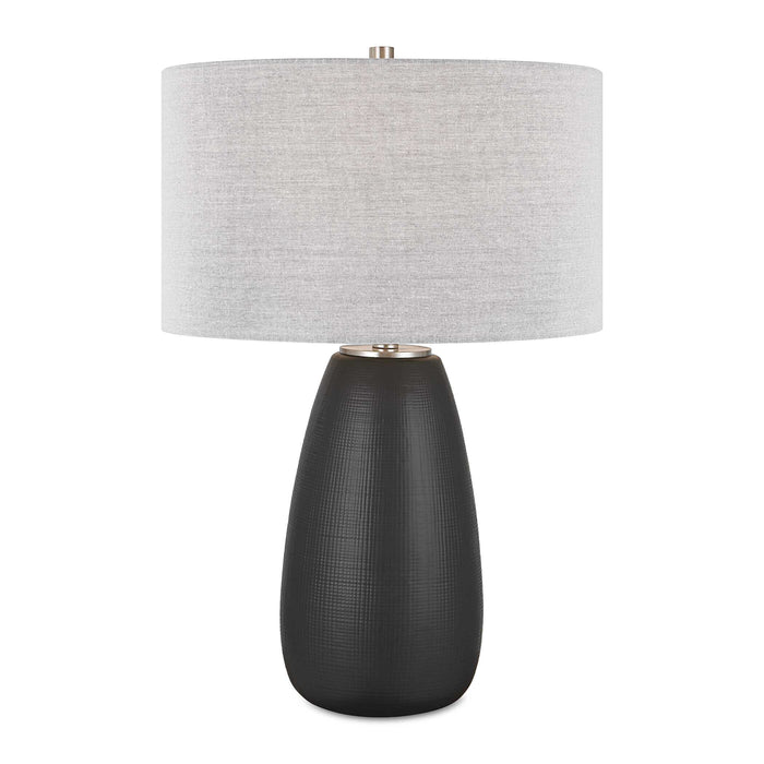 Twilight One Light Table Lamp Brushed Nickel-Lamps-Uttermost-Lighting Design Store
