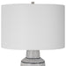 Breton One Light Table Lamp Polished Nickel-Lamps-Uttermost-Lighting Design Store