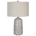 Cyclone One Light Table Lamp Brushed Nickel-Lamps-Uttermost-Lighting Design Store