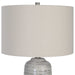 Cyclone One Light Table Lamp Brushed Nickel-Lamps-Uttermost-Lighting Design Store