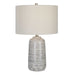 Cyclone One Light Table Lamp Brushed Nickel-Lamps-Uttermost-Lighting Design Store