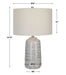 Cyclone One Light Table Lamp Brushed Nickel-Lamps-Uttermost-Lighting Design Store
