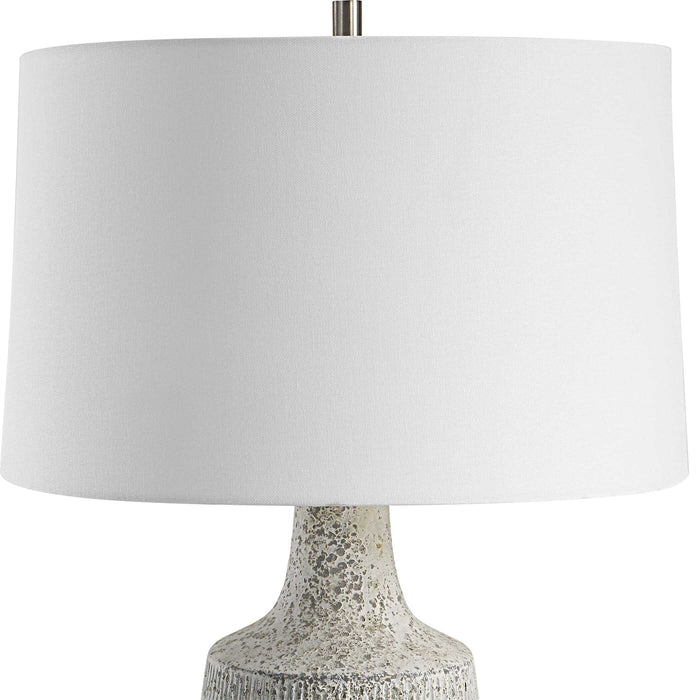 Scouts One Light Table Lamp Brushed Nickel-Lamps-Uttermost-Lighting Design Store