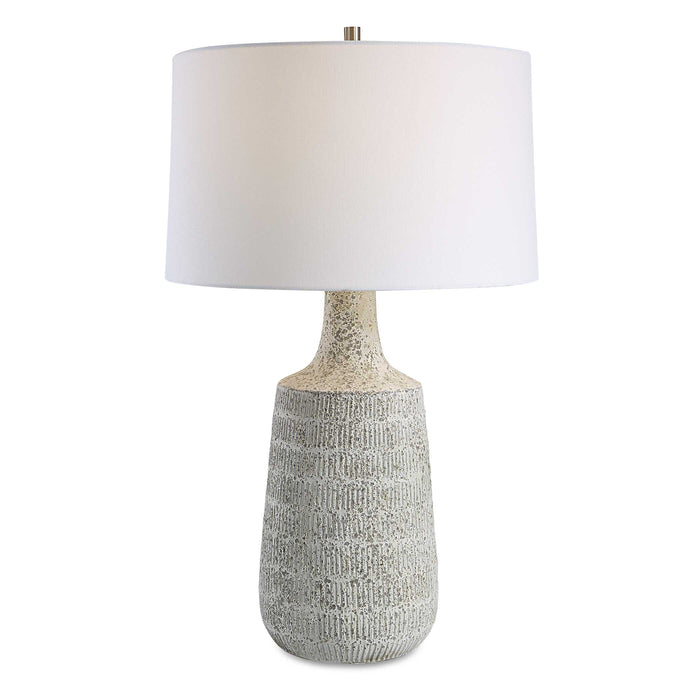 Scouts One Light Table Lamp Brushed Nickel-Lamps-Uttermost-Lighting Design Store