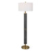 Summit One Light Floor Lamp Antique Brass-Lamps-Uttermost-Lighting Design Store