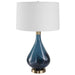 Riviera One Light Table Lamp Antique Brass-Lamps-Uttermost-Lighting Design Store