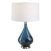 Riviera One Light Table Lamp Antique Brass-Lamps-Uttermost-Lighting Design Store