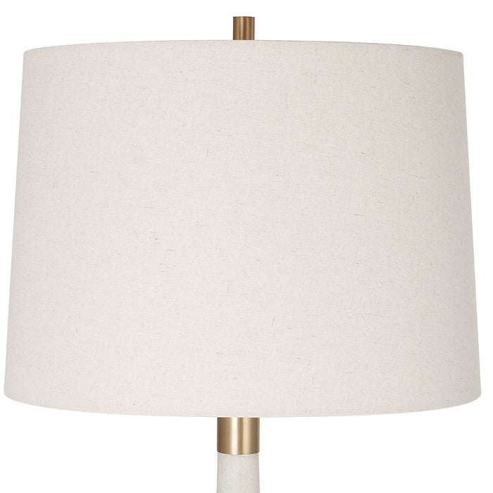 Marille One Light Table Lamp Brushed Brass-Lamps-Uttermost-Lighting Design Store