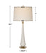 Marille One Light Table Lamp Brushed Brass-Lamps-Uttermost-Lighting Design Store